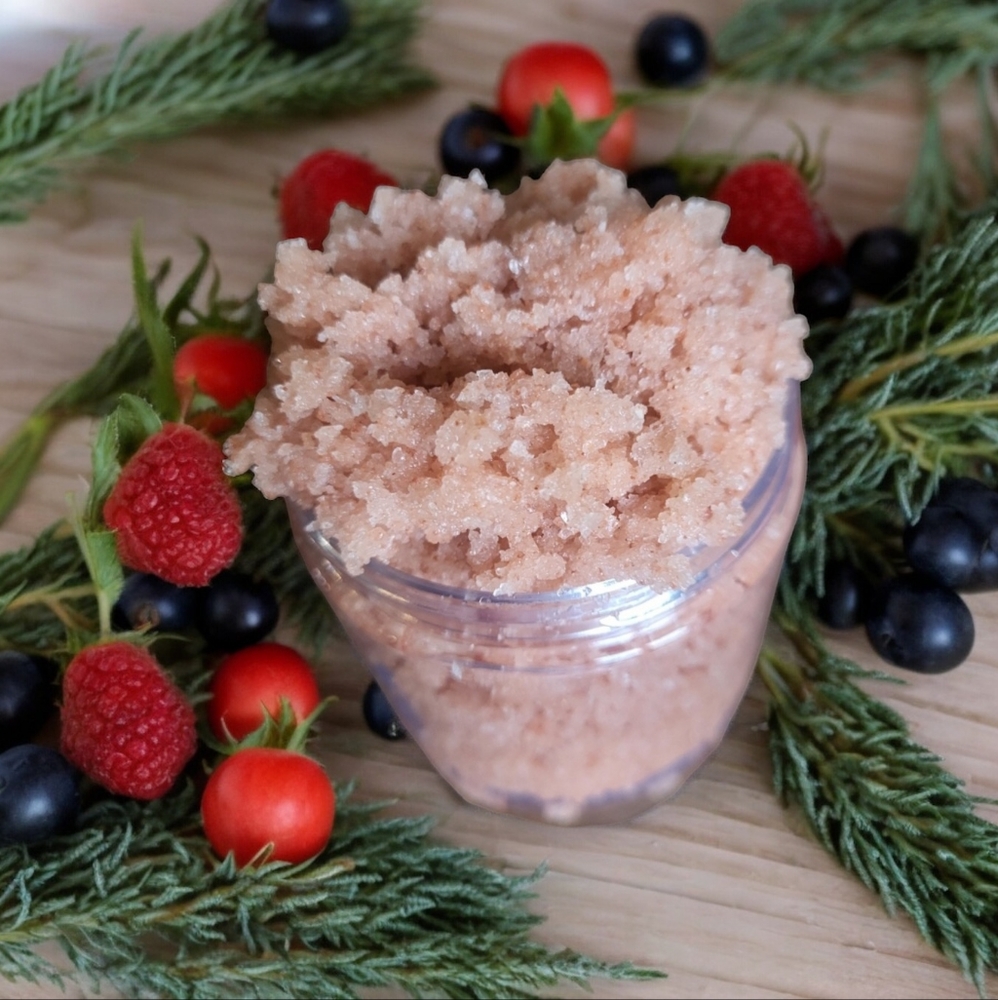 Fresh Berries & Spring Sage Hydrating Pink Himalayan Hand Crafed Salt Sc…